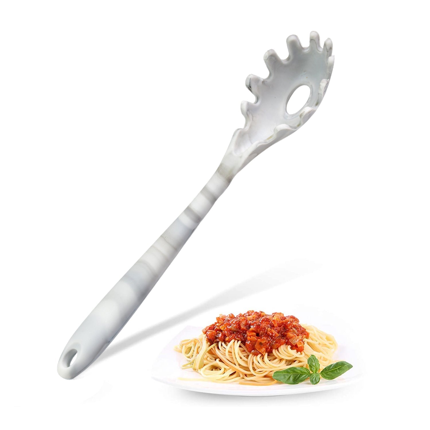 2995 Silicone Pasta Fork Stainless Steel Spaghetti Server | Pasta Server. DHRmart