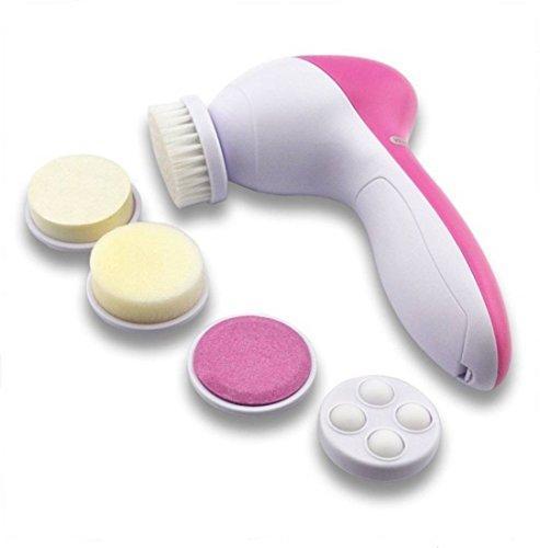 340 -5-in-1 Smoothing Body & Facial Massager (Pink) DHRmart