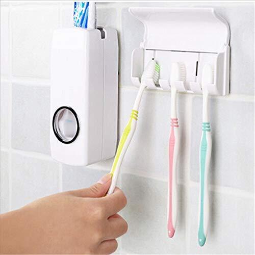 174 Toothpaste Dispenser & Tooth Brush Holder DHRmart WITH BZ LOGO