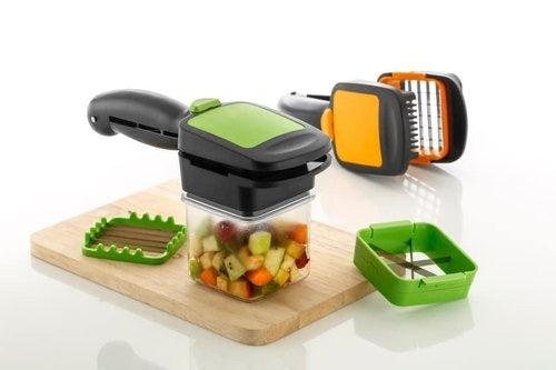 2152 Premium Vegetable Dicer Multi Chopper Set 5 in 1 Cutting Blades DHRmart